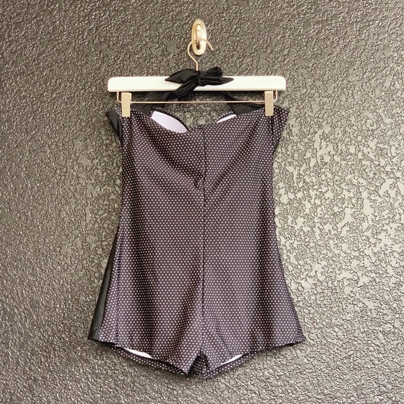 *Sold* Black polka dot retro style swimsuit - Picture 2 of 2